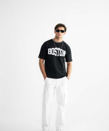 Boston 89 Black Oversized T Shirt